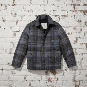 Abercrombie Kids Plaid Puffer Jacket Size 9/10